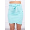 Mint color short skirt KES-15198-8984