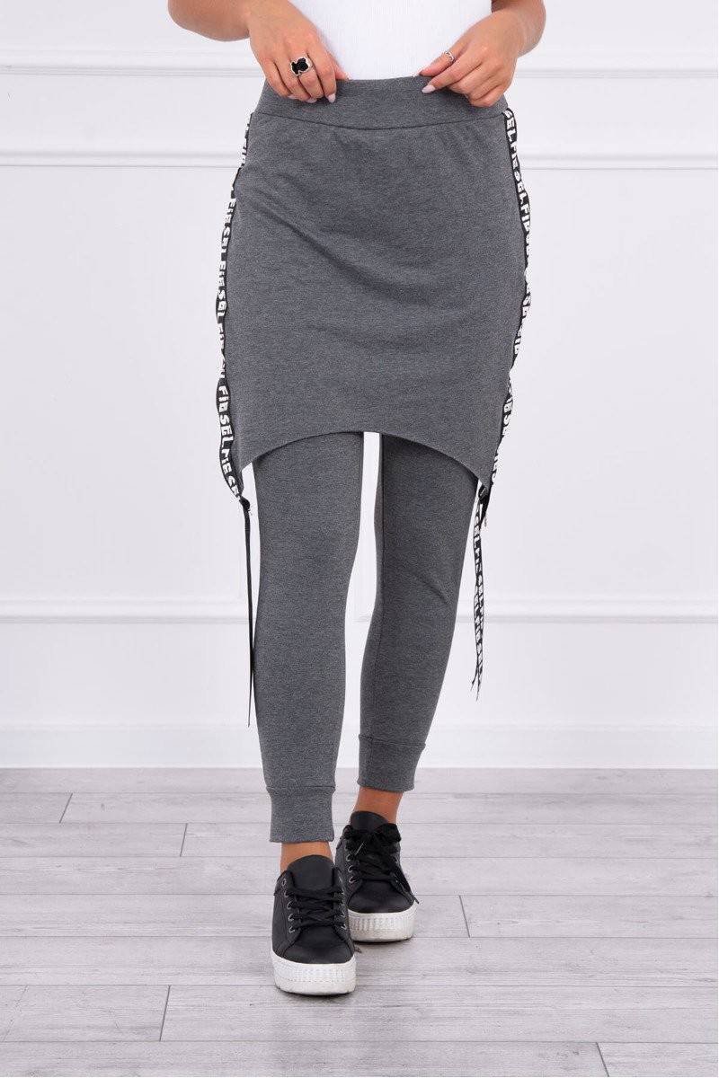Pants/Suit with selfie lettering graphite