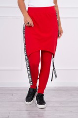 Pants/Suit with selfie lettering red