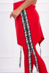 Pants/Suit with selfie lettering red