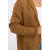 Sweater Cardigan weave the braid camel