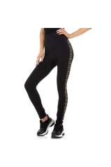 Damen Leggings von Fashion Gr. One Size - blackgold