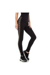 Damen Leggings von Fashion Gr. One Size - blackgold