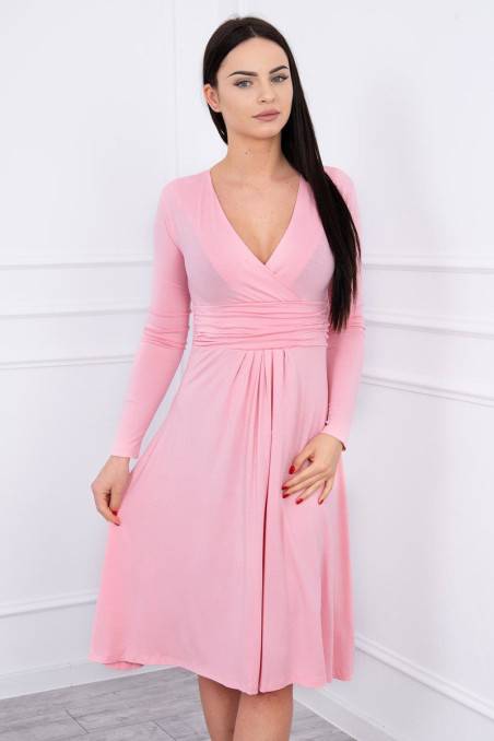 Light pink dress with long sleeves