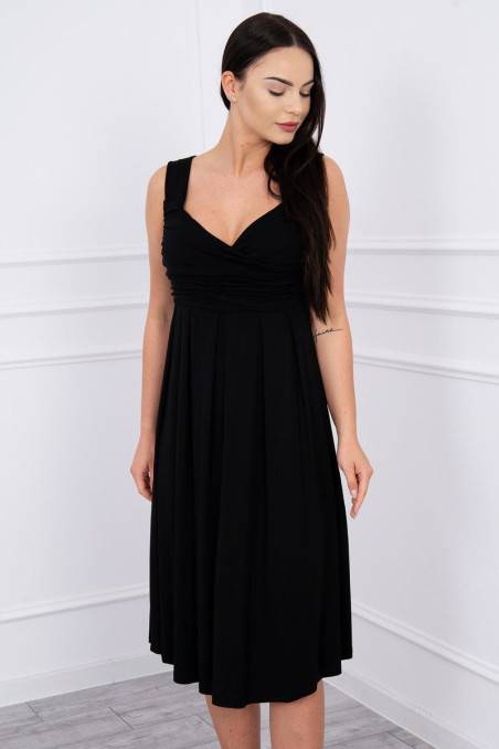 Black sleeveless dress KES-8178-61063