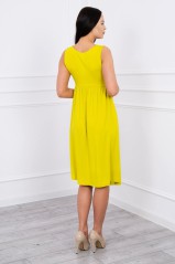 Yellow sleeveless dress