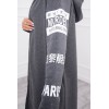 A coatee with subtitles dark gray