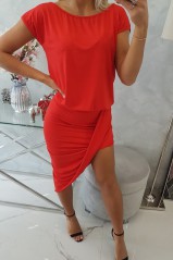 Asymmetric dress red