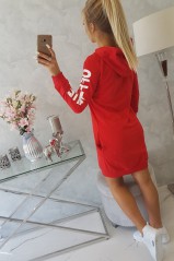 Red dress with hood KES-10045-62072