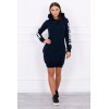 Dark blue hooded dress KES-10046-62072