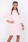 Dress with a hood and pockets powdered pink
