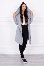 Cape with a loose hood gray