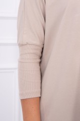 Blouse oversize beige