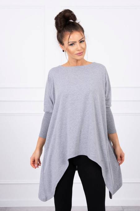 Gray casual blouse