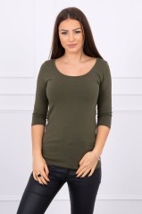 Khaki blouse KES-13720-8832
