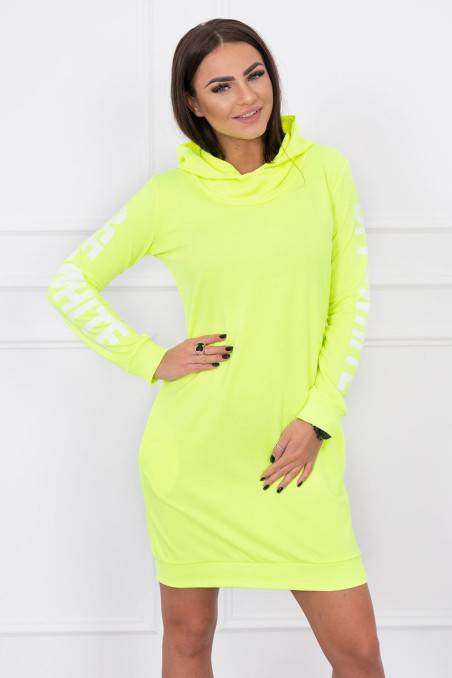 Dress Off White yellow neon