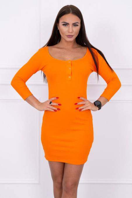 Dress with a neckline for naps orange