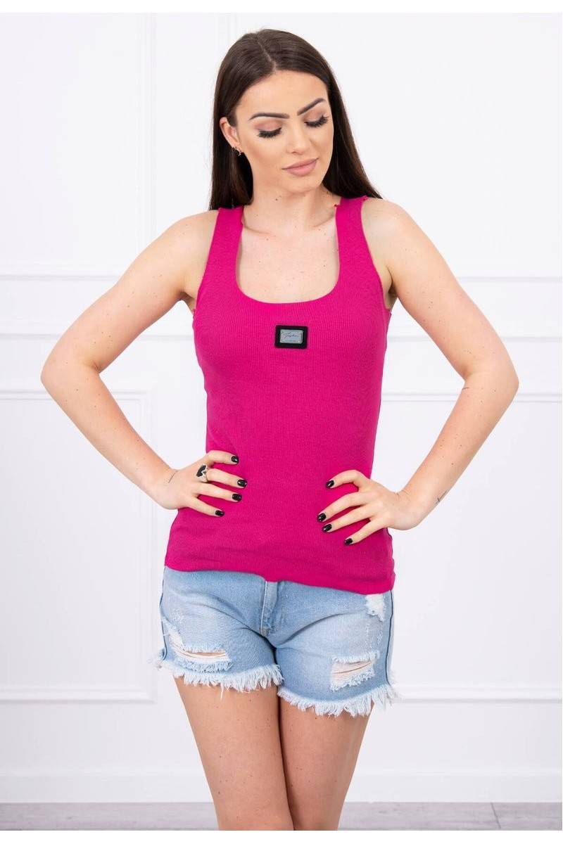 Pink blouse without sleeves KES-15014-8986