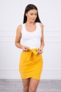 Honey color short skirt KES-15201-8984