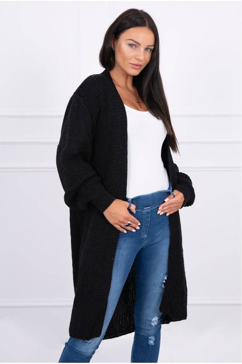 Sweater long cardigan black