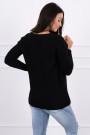 Sweater with V neckline black