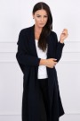 Sweater with batwing sleeve navy blue