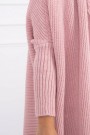 Sweater with batwing sleeve powdered pink