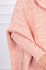 Hooded sweater with batwing sleeve2