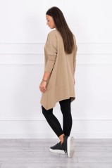 Brown color stylish blouse with appliqué