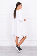 White free-style dress with appliqué