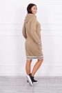 Brown hooded dress KES-15794-62095