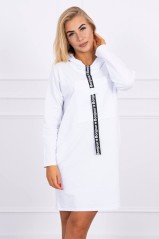 White dress with pockets KES-16067-0153