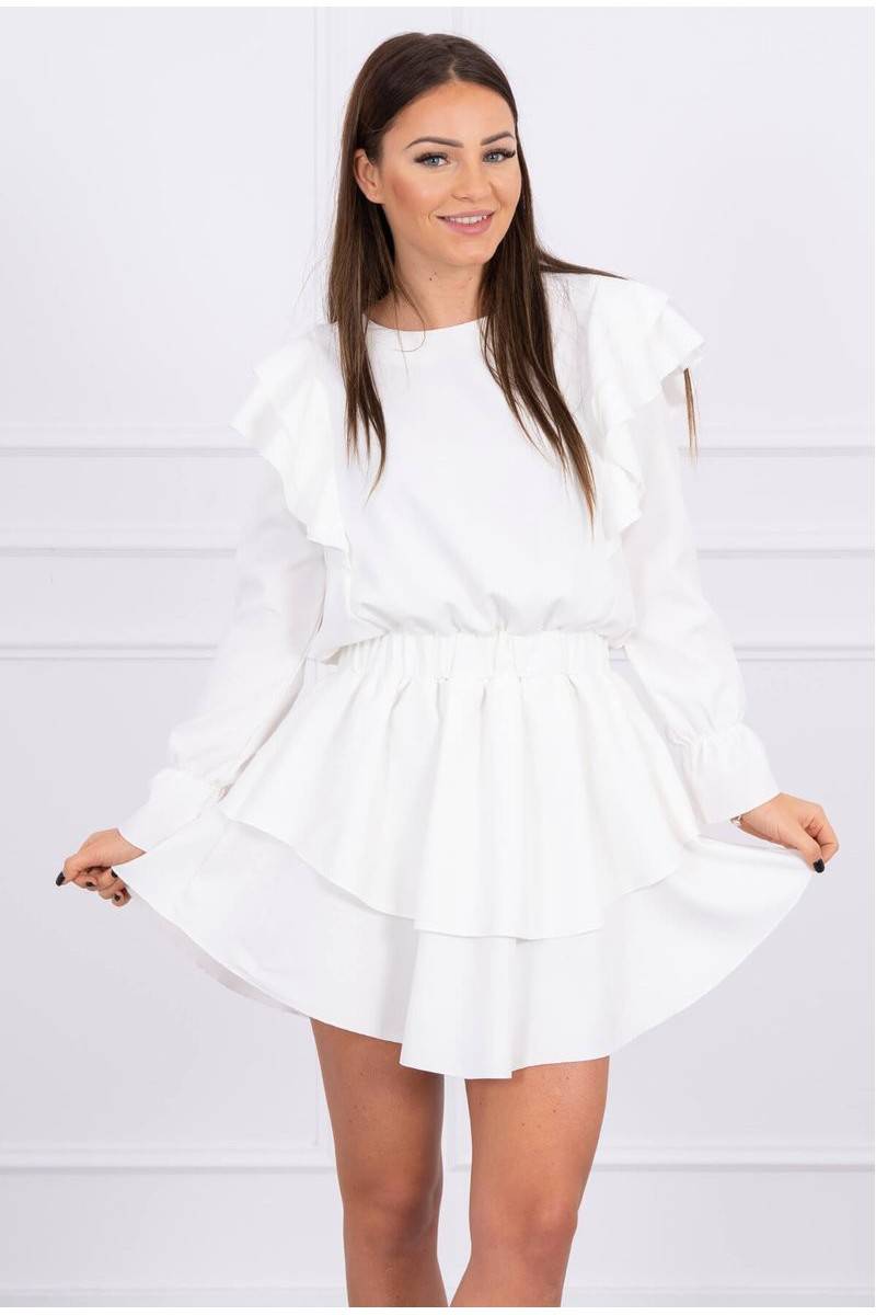 Cream colored elegant dress KES-16097-66047