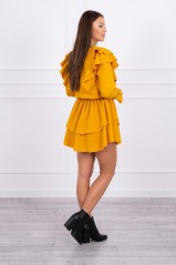 Honey colored elegant dress KES-16100-66047