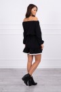 Black dress with open shoulders KES-16101-66046