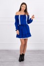 Blue dress with open shoulders KES-16103-66046