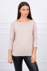 Beige blouse KES-16176-8834