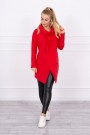 Tunic with envelope front red