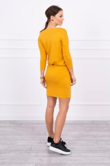 Honey colored dress KES-16350-9013