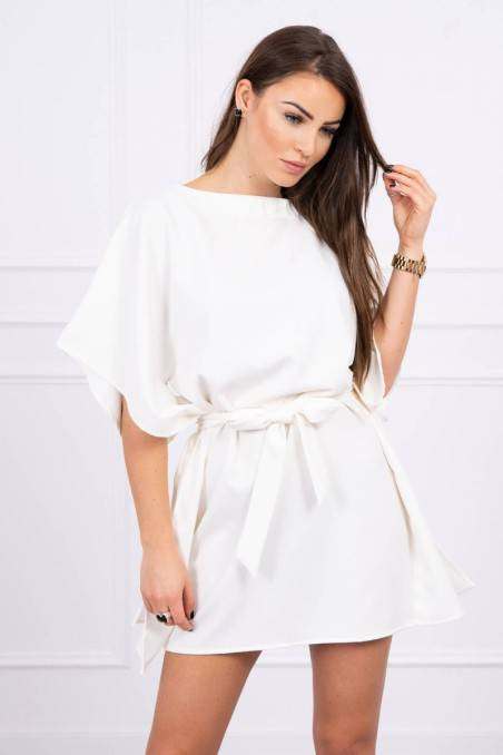 Cream colored elegant dress KES-16361-9016