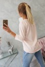 Light pink blouse with appliqué KES-16938-66797