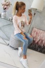 Light pink blouse with appliqué KES-16938-66797