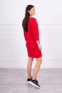 Red dress with appliqué KES-16998-66813