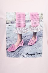 Light pink blouse with appliqué KES-17030-66823