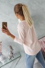 Light pink blouse with appliqué KES-17054-66786