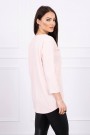 Light pink blouse with appliqué KES-17116-66849