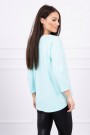 Mint color blouse with appliqué KES-17144-66861