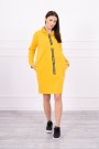 Honey colored dress with pockets
