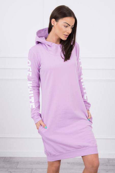 Purple hooded dress KES-17379-62072