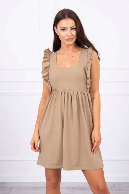 Brown elegant dress KES-17660-9082